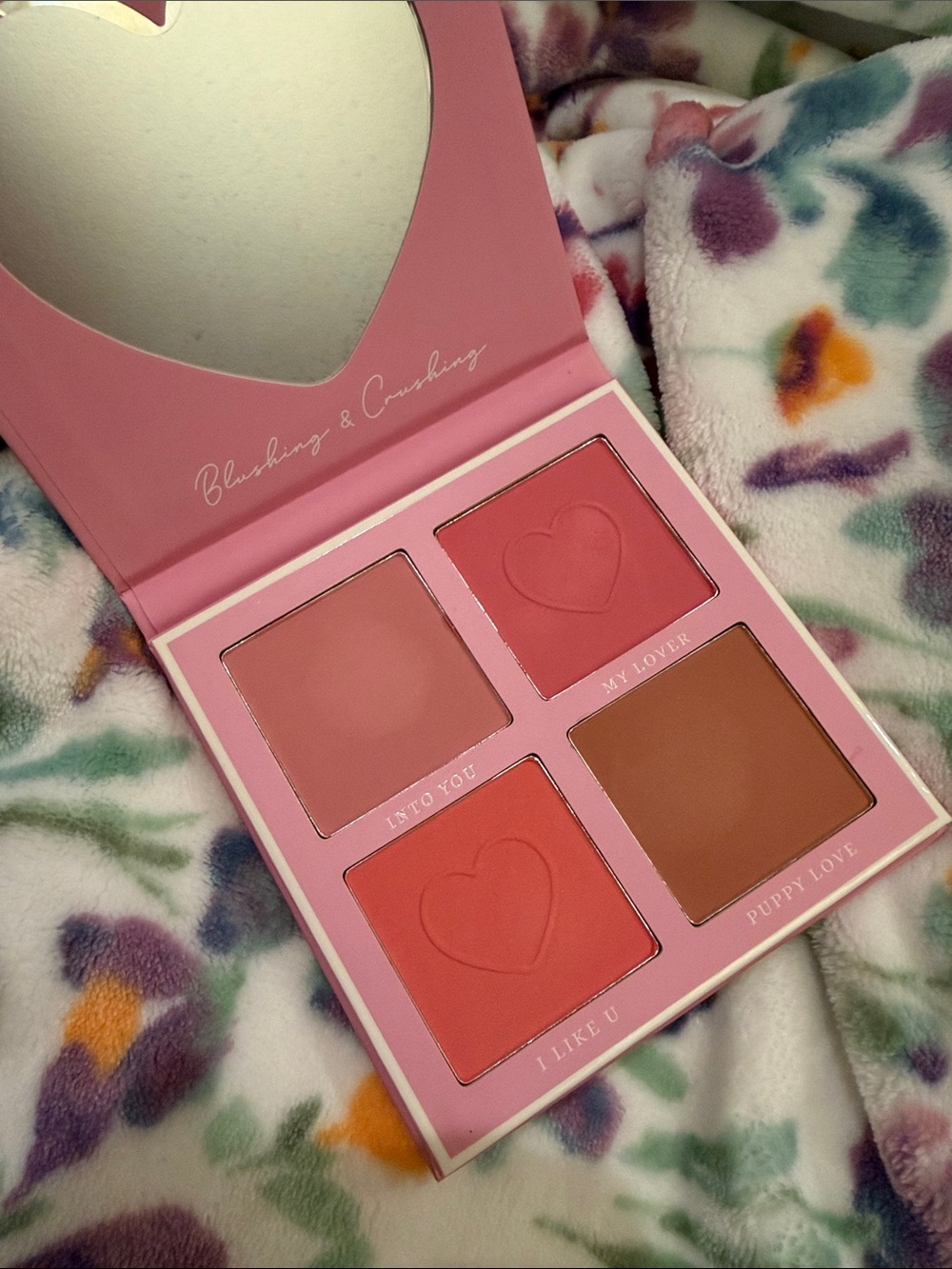 Be Bella Pink Heart Cheek Palette — Blushing & Cruelty-Free Look